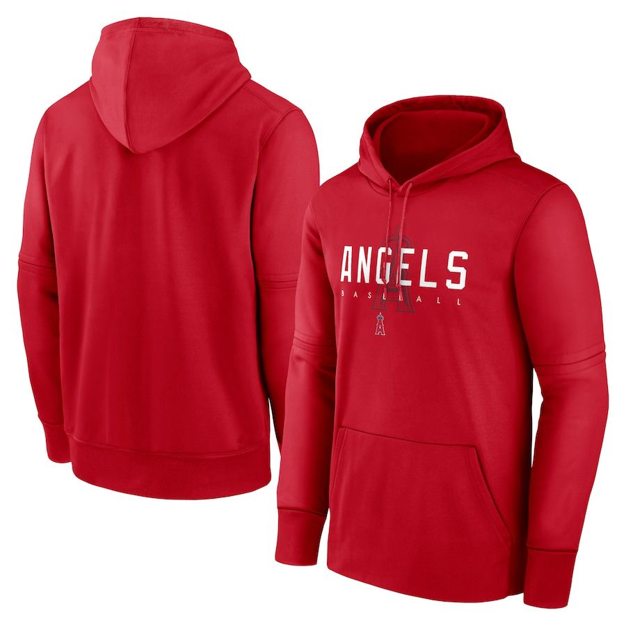 Men 2023 MLB Los Angeles Angels red Sweatshirt style 1->customized ncaa jersey->Custom Jersey
